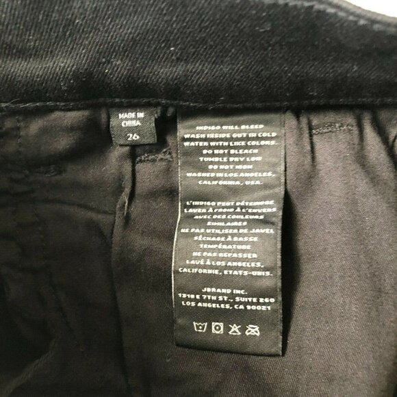 J BRAND Women's Ruby High Rise Stargazer Black Jeans Size 26 JB002066 - Picture 5 of 12